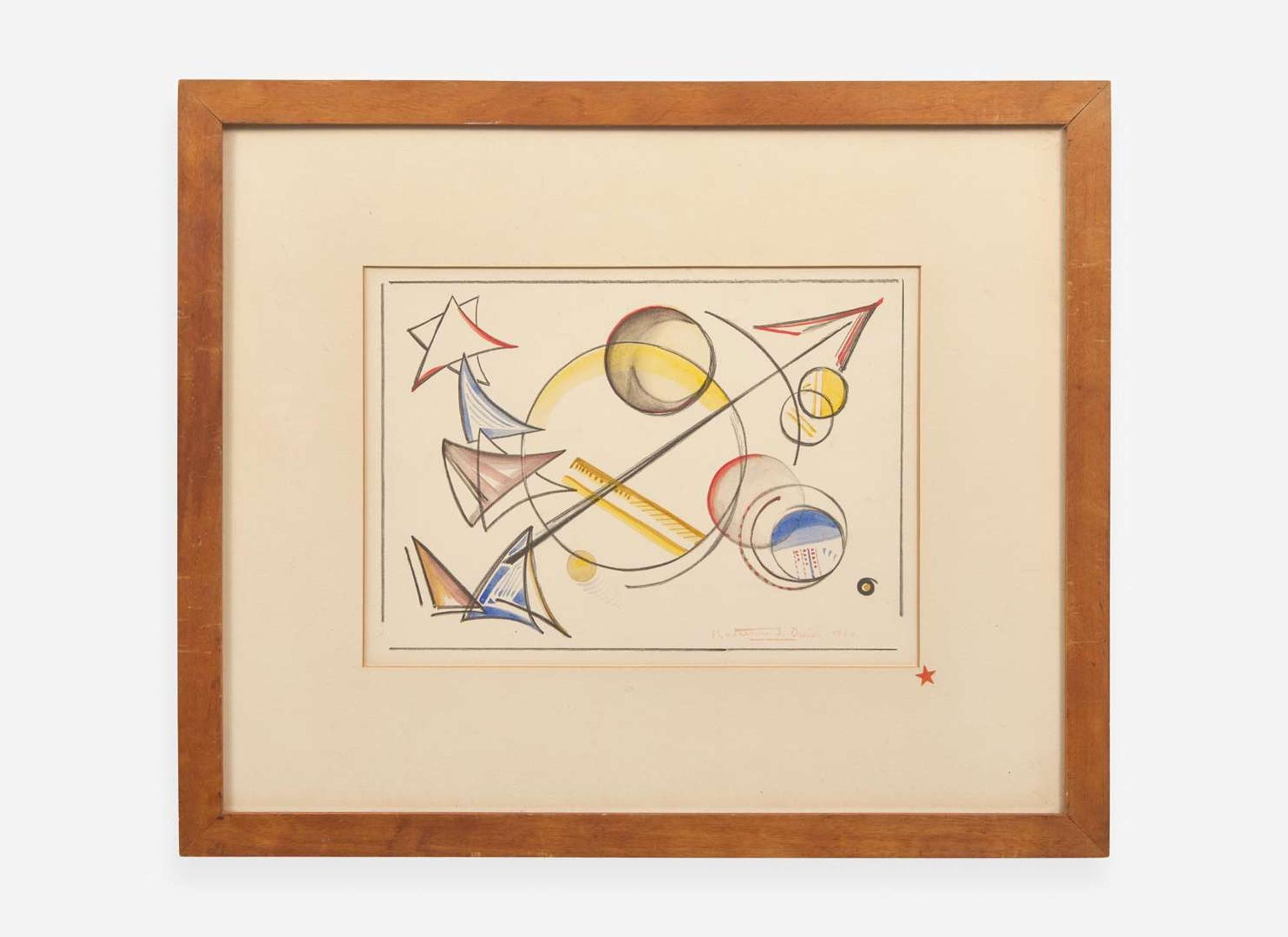 Katherine Sophie Dreier (American, 1877-1952), Three works from '1 to 40 Variations'