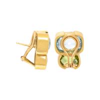 MAZ, PERIDOT AND BLUE TOPAZ EARRINGS