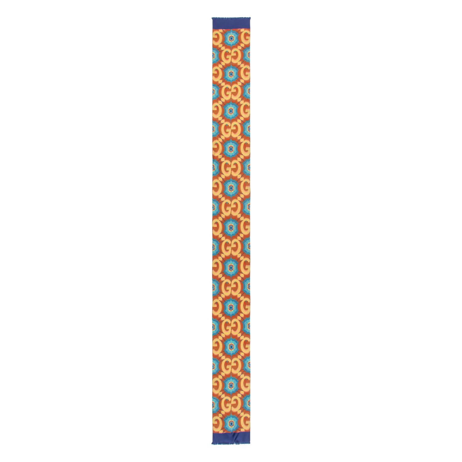 GUCCI, FIVE PRINTED SILK SCARVES