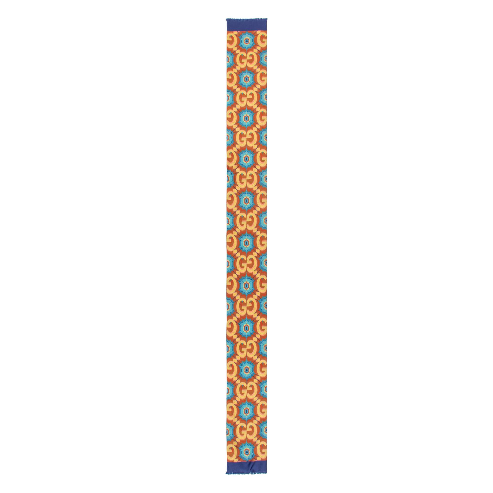 GUCCI, FIVE PRINTED SILK SCARVES