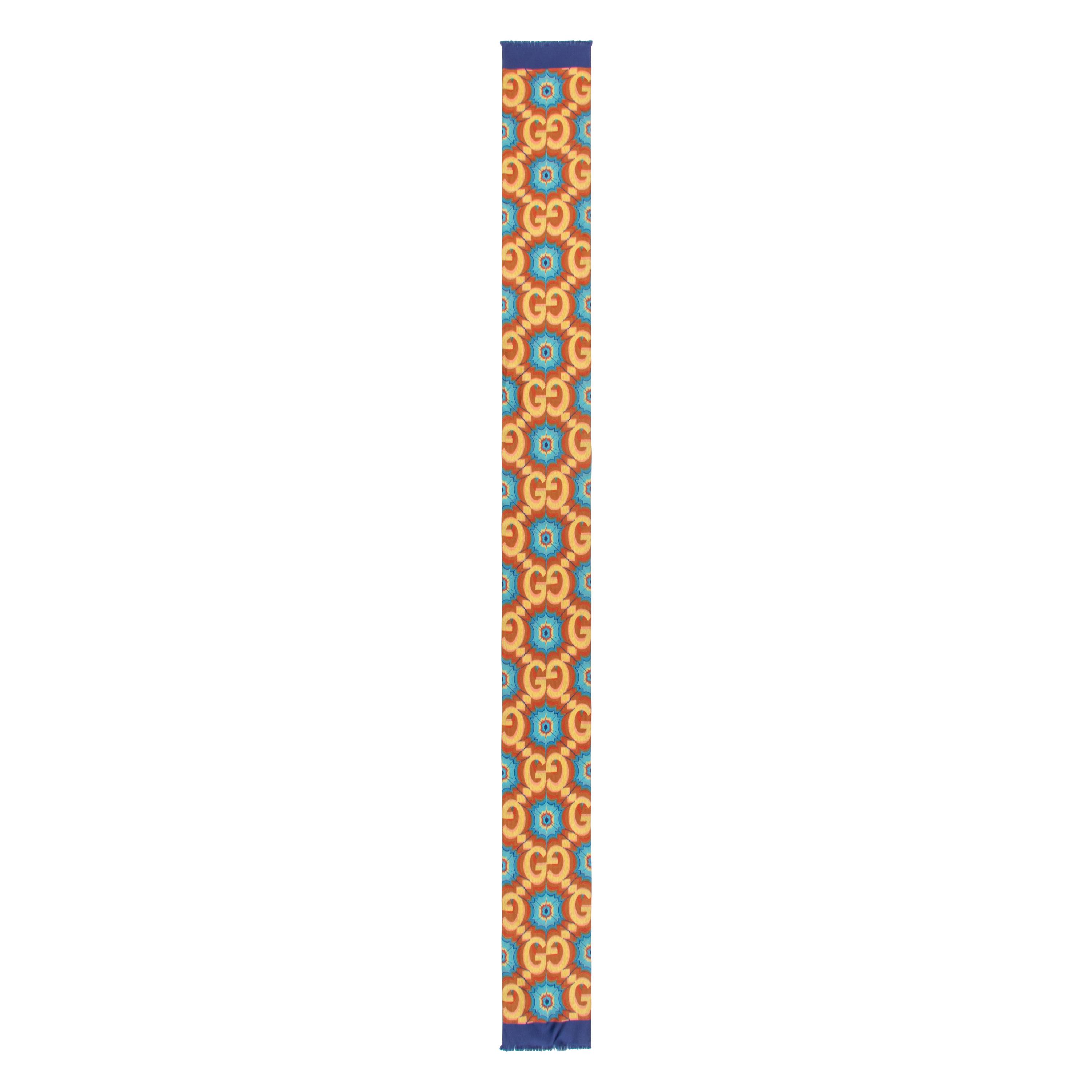 GUCCI, FIVE PRINTED SILK SCARVES