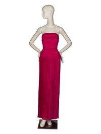 Mary McFadden Pink Gown and Embellished Evening Jacket