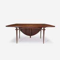 George Nakashima (American, 1905-1990) "Origins" Dining Table With Drop-Leaf, Model No. 269, Widdicomb, Grand Rapids, MI, circa 1960