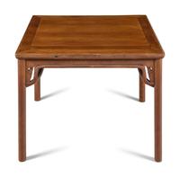 A Chinese Huanghuali Square Center Table, Baxianzhuo, 18th-19th Century 清中期 黃花梨霸王棖八仙桌