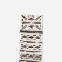 An 18K White Gold, Diamond, and Ruby Bracelet