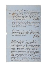 [SLAVERY & ABOLITION]. Two documents regarding payment of hired enslaved persons, comprising: