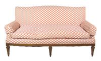 A Louis XVI Style Giltwood Sofa Height 36 x width 61 x depth 24 inches. — 20TH CENTURY