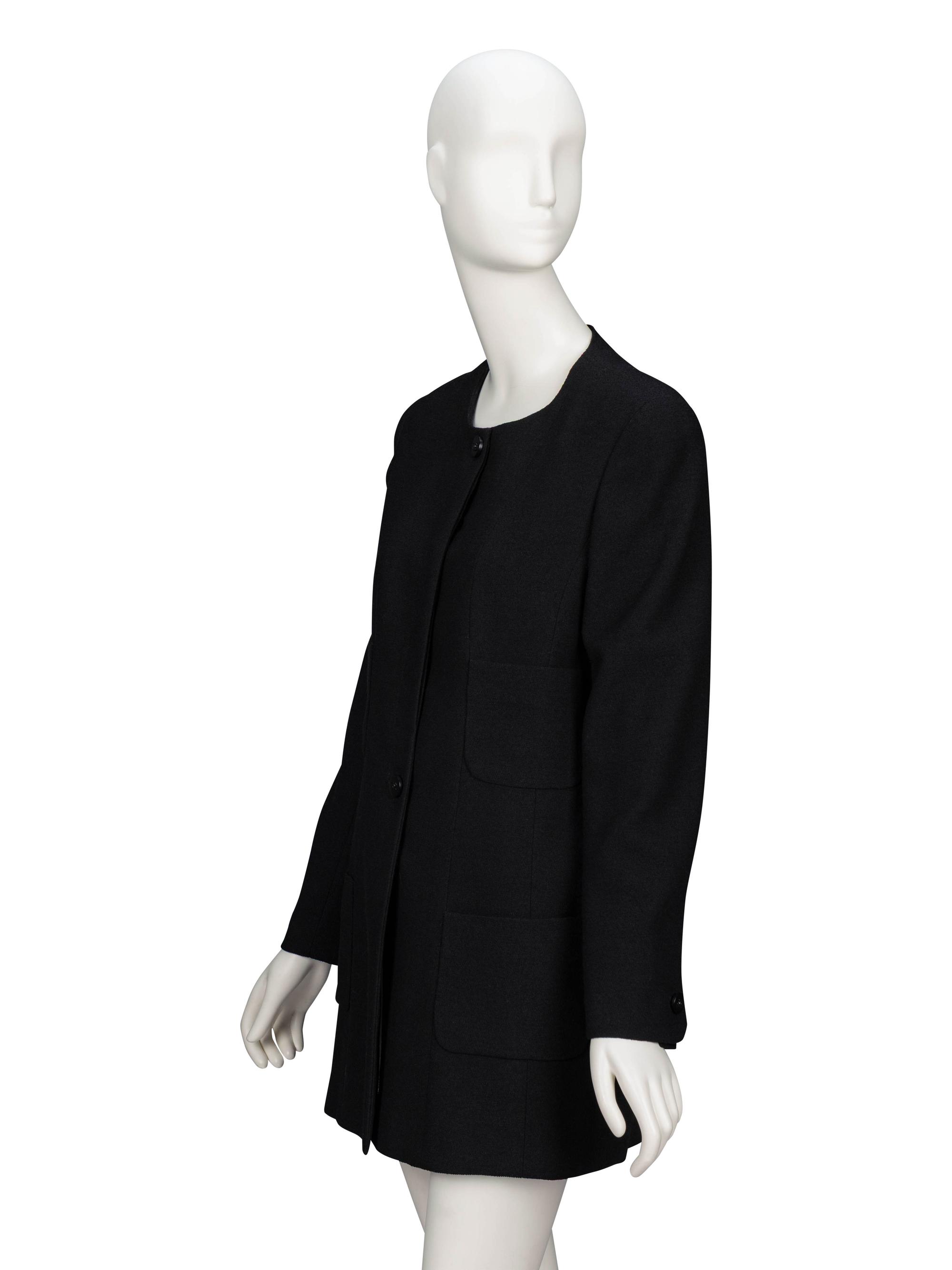 Chanel, Black Crêpe Cardigan Jacket