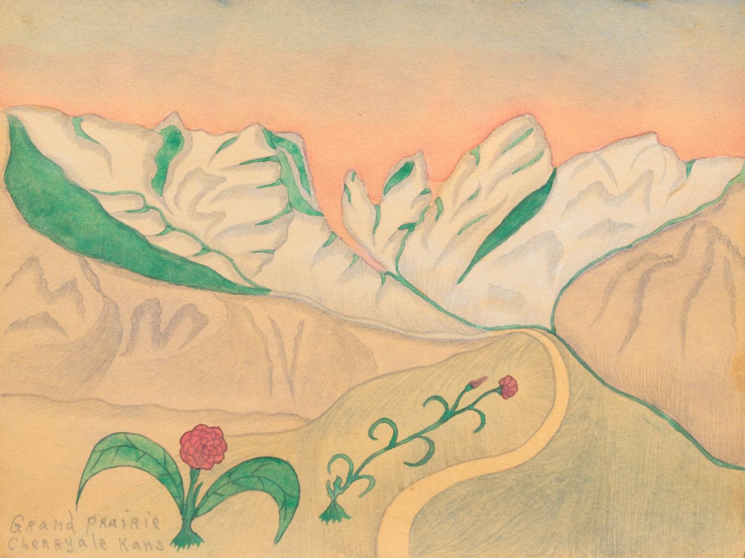 Joseph E. Yoakum, (American, 1886-1972), Grand Prairie Cherryale Kans
