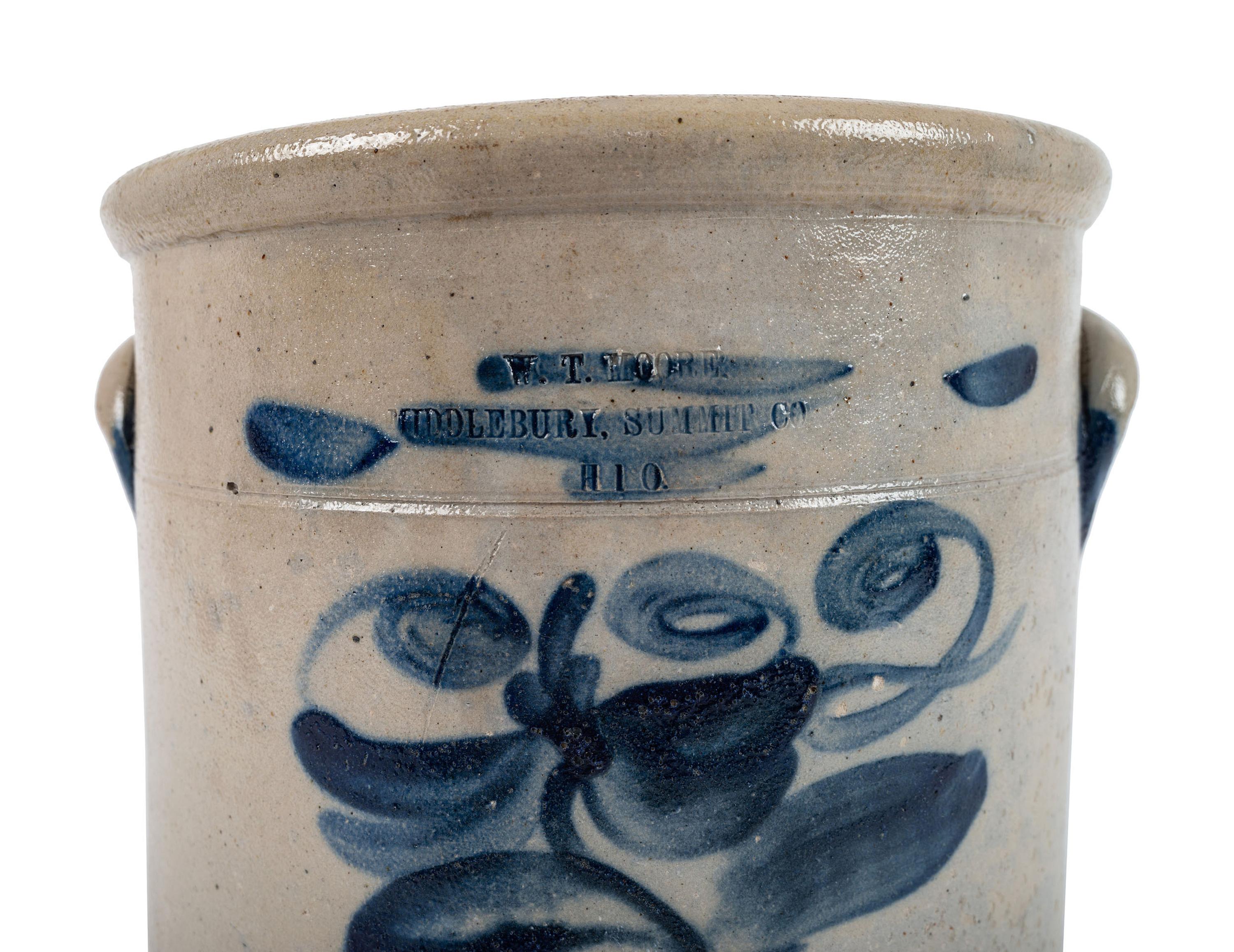A Cobalt-Decorated Ohio Stoneware Crock