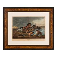 Currier and Ives, publishers -- After Arthur F. Tait Life on the Prairie: Trappers Defence, "Fire Fight Fire" , 1862. (G.3797)