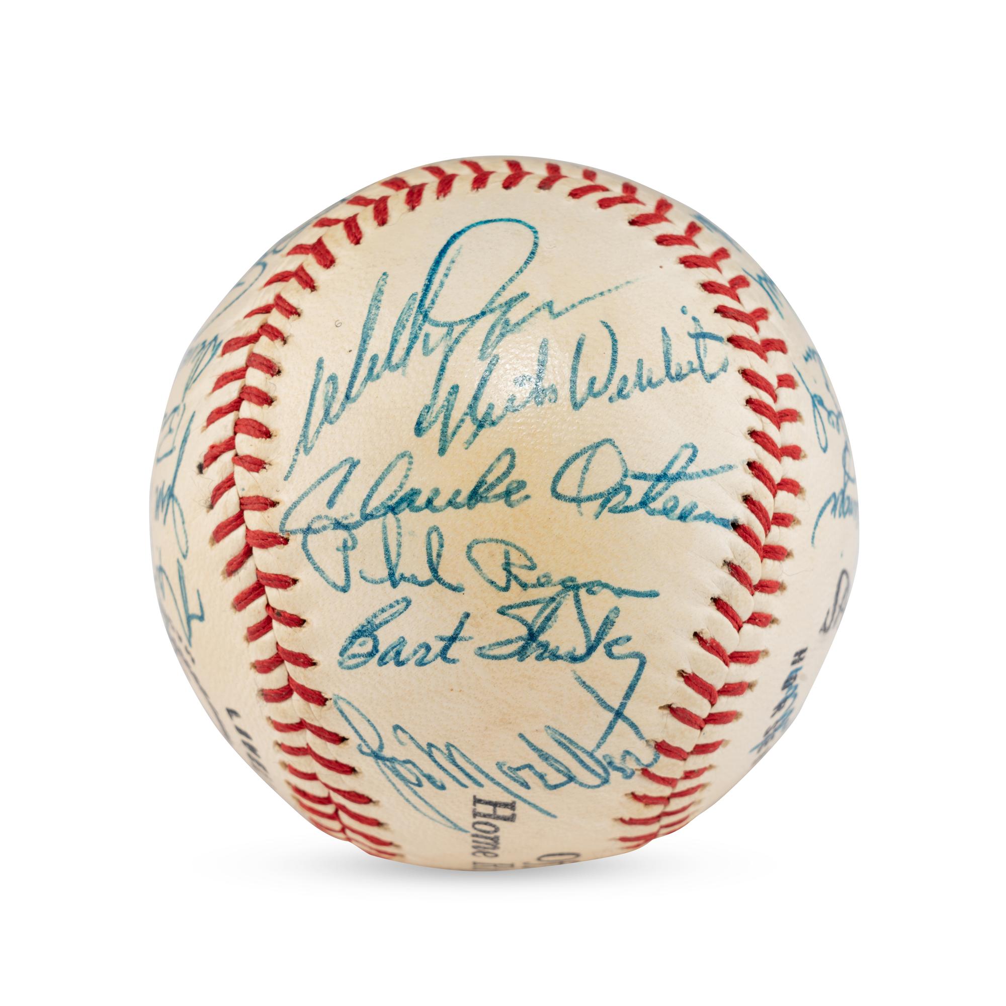 A 1967 Los Angeles Dodgers Team Signed Autograph Baseball (JSA Letter of Authenticity),