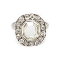 ANTIQUE, PORTRAIT DIAMOND AND DIAMOND RING