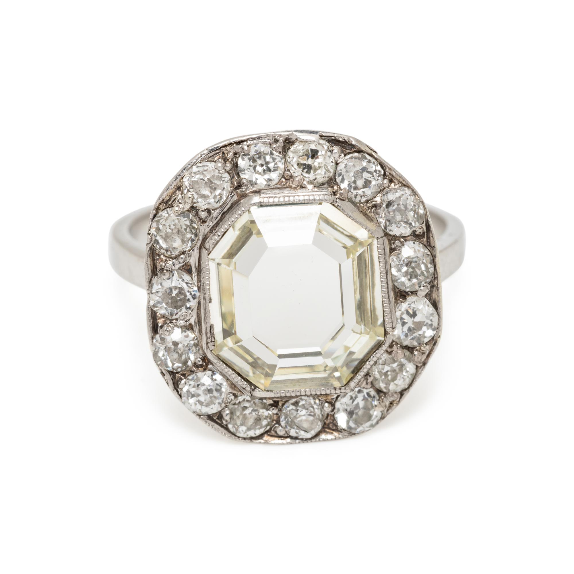 ANTIQUE, PORTRAIT DIAMOND AND DIAMOND RING