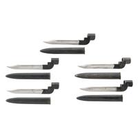 5 British No9 Mk1 Bayonets & Scabbards for the No4 Mk1 SMLE Rifle