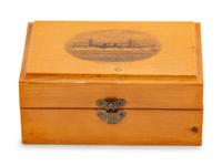 Five Needlework Boxes and a Spool Caddy with Pin Cushion