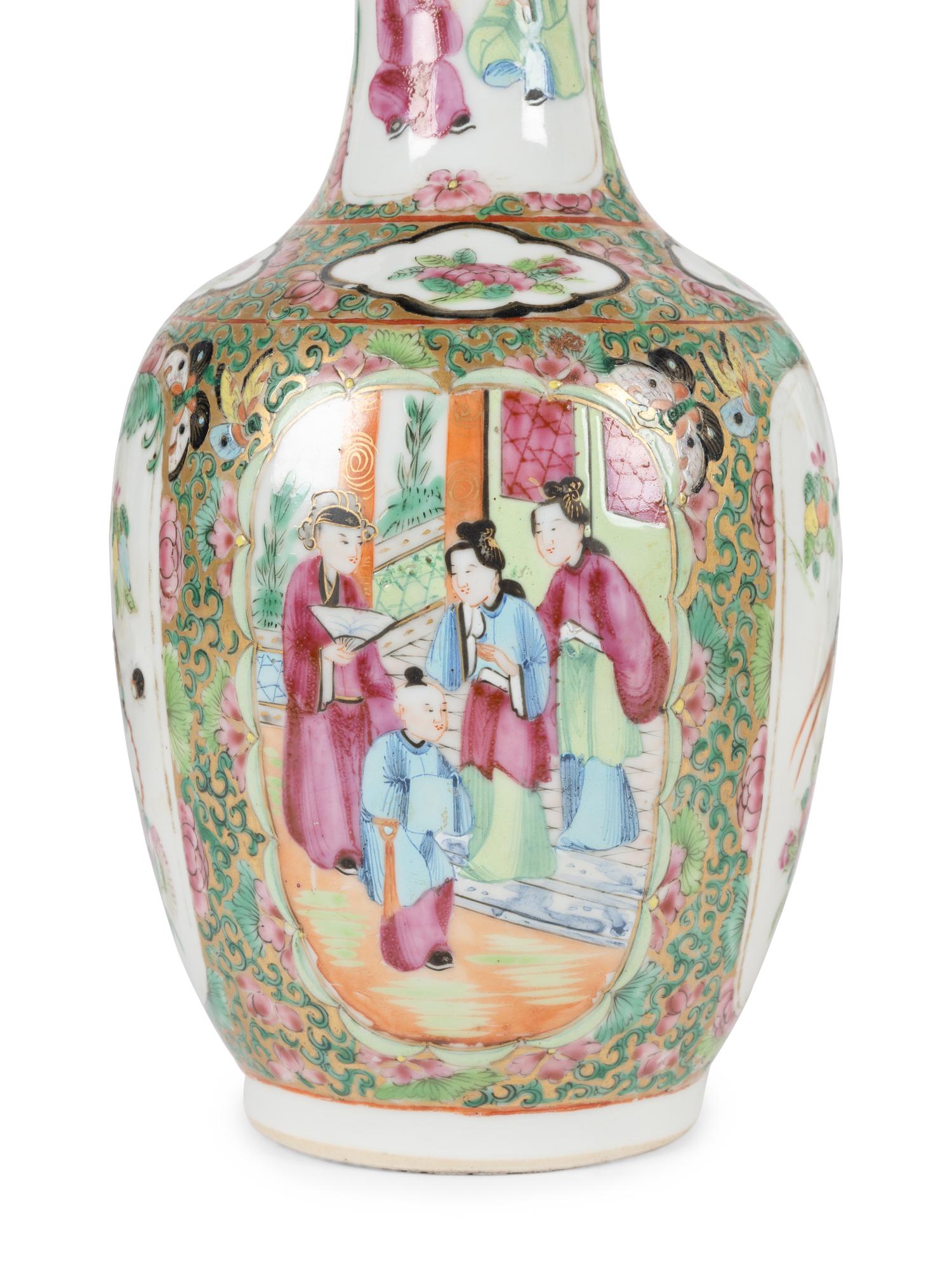A Collection of Ten Rose Medallion Porcelain Articles