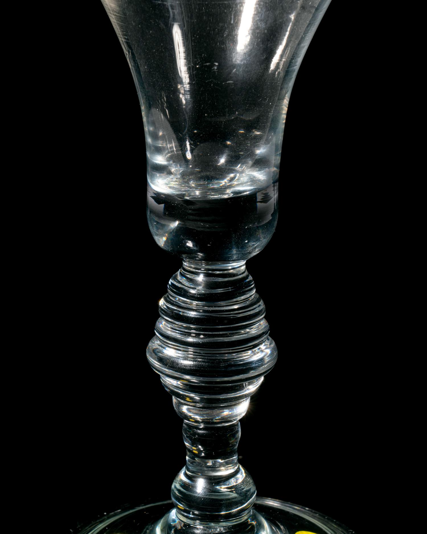 An English Baluster Wine Glass