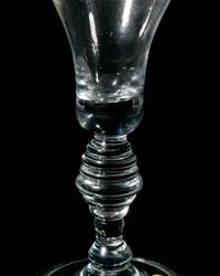 An English Baluster Wine Glass