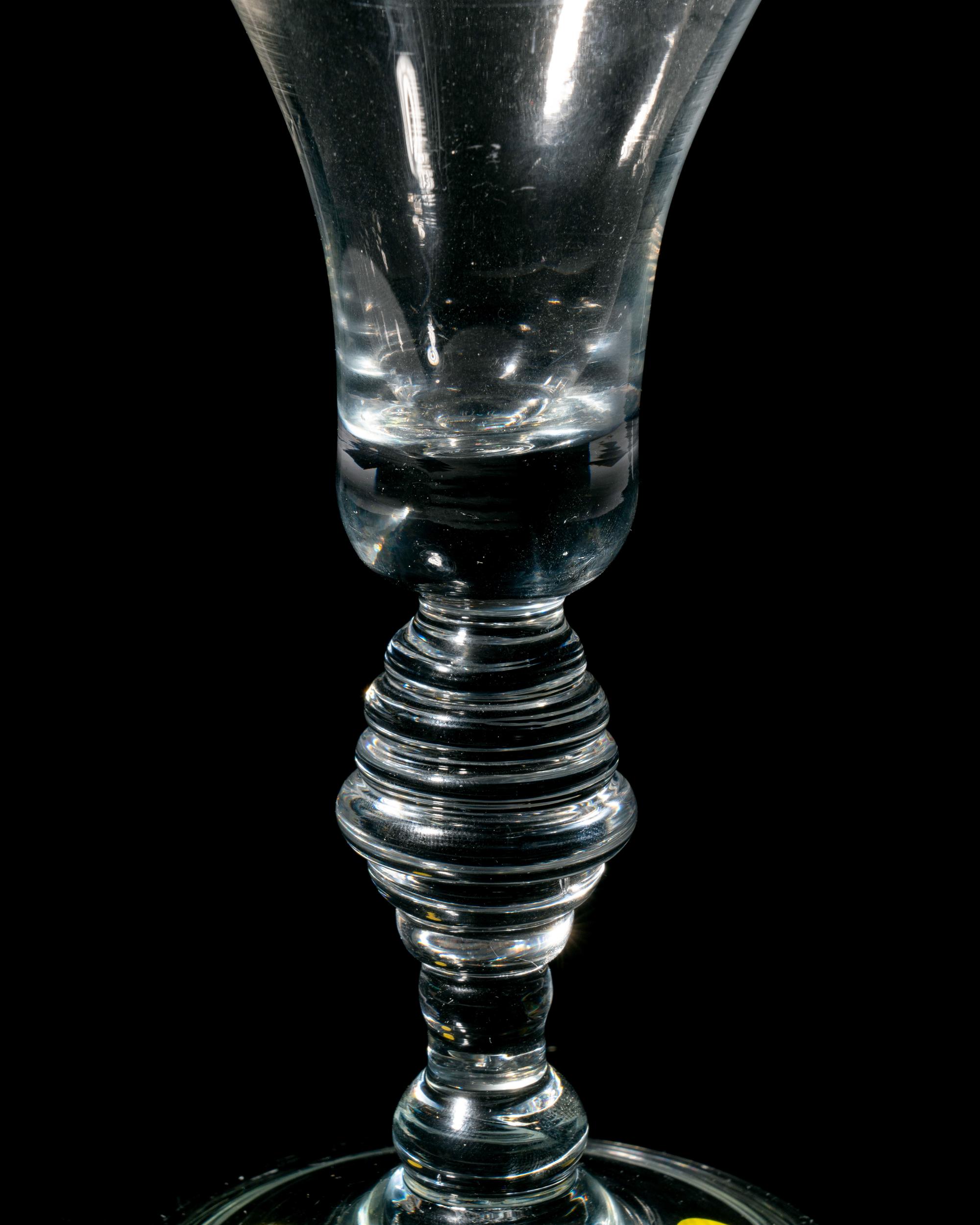 An English Baluster Wine Glass