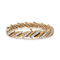 BICOLOR GOLD AND DIAMOND BRACELET