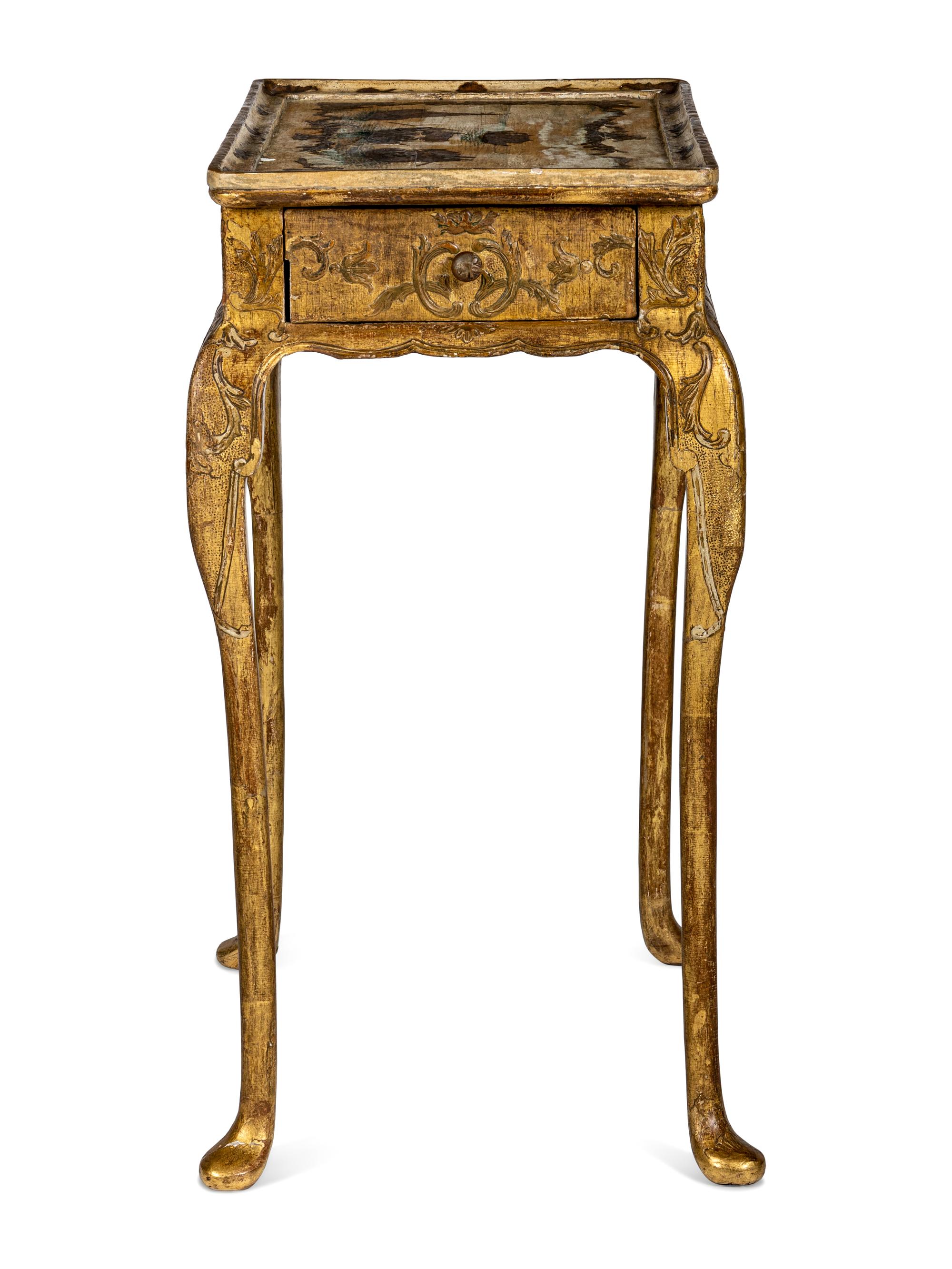 A Continental Giltwood Side Table