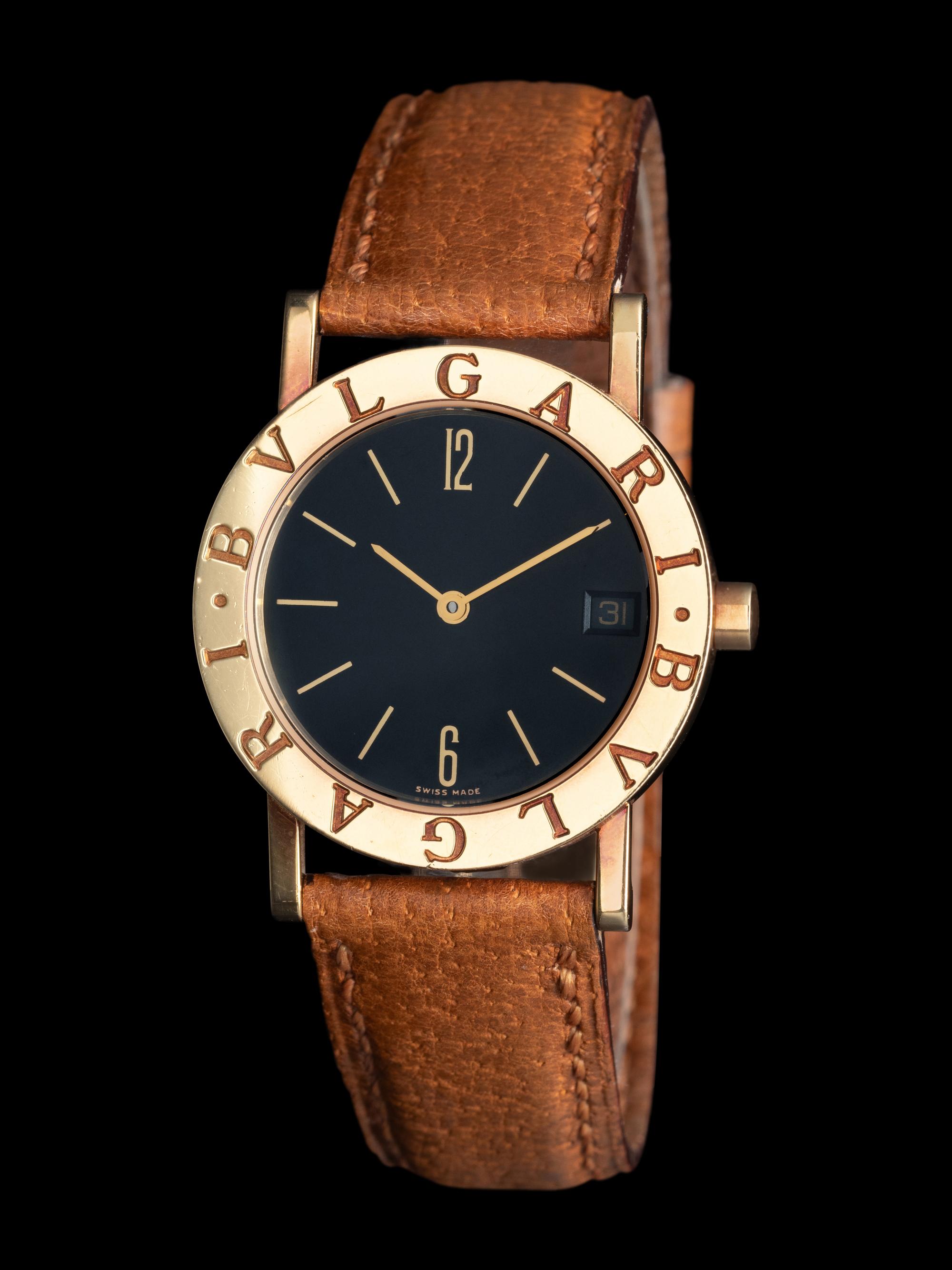 BULGARI, 18K YELLOW GOLD 'BULGARI-BULGARI' WATCH