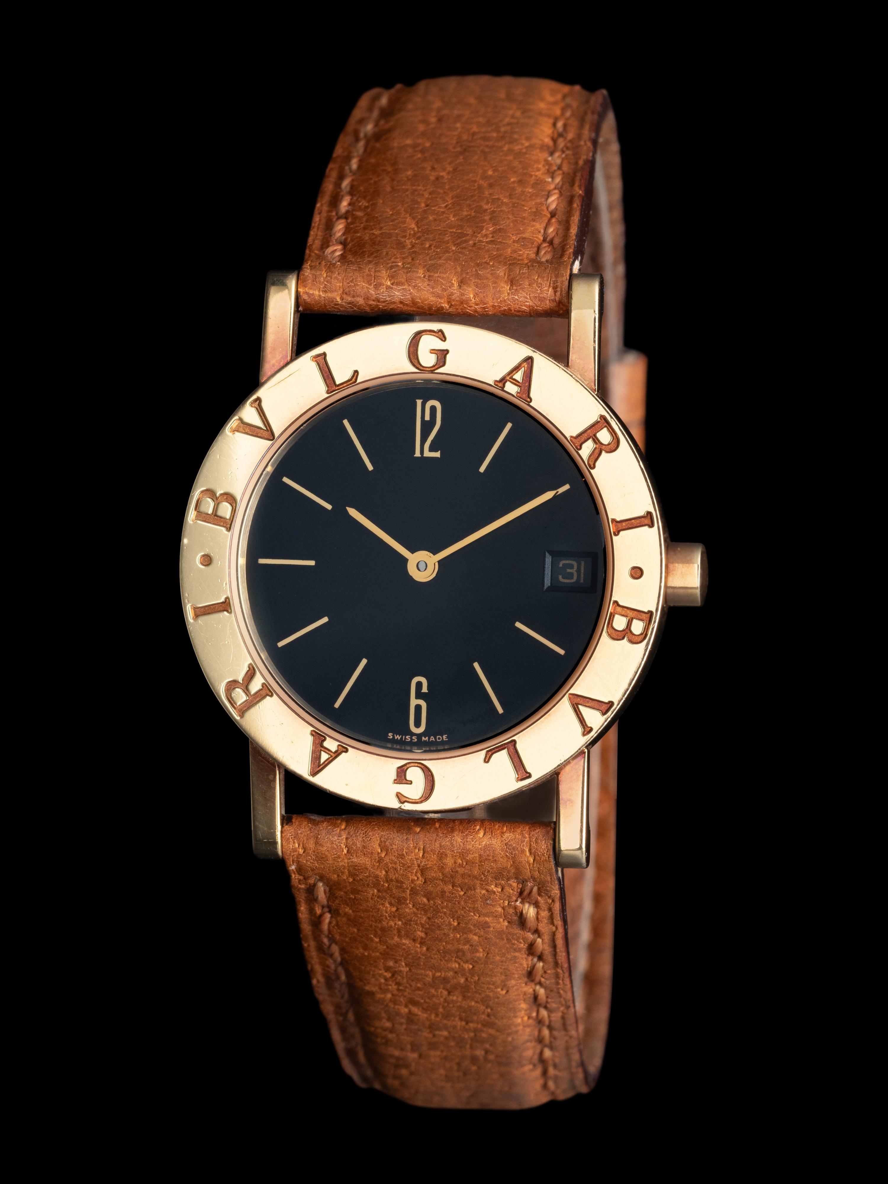 BULGARI, 18K YELLOW GOLD 'BULGARI-BULGARI' WATCH