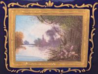 A Sèvres Style Painted and Parcel Gilt Porcelain Table Casket