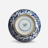 A Chinese blue and white porcelain bottle vase