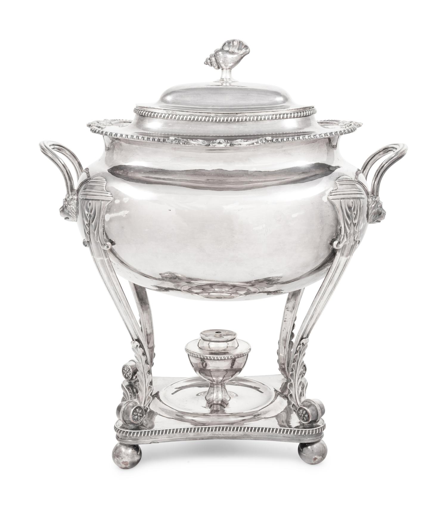 An English Silver-Plate Tea Urn
