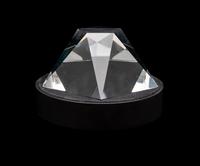 A Steuben Geometric Star Shape Diameter 4 inches.