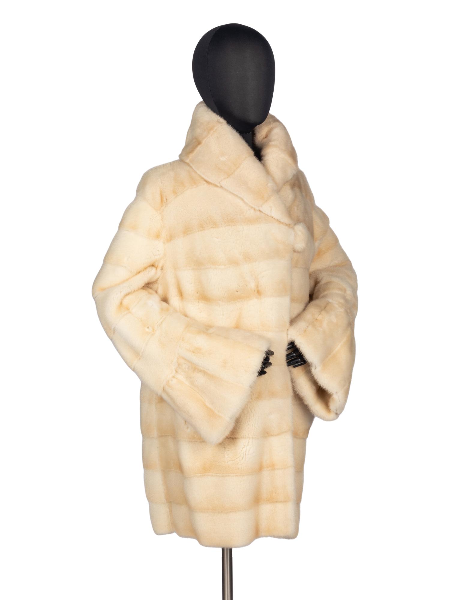 Giuliana Teso White Mink Jacket
