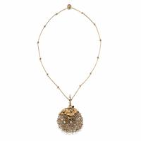 EARL PARDON, YELLOW GOLD AND HARDSTONE PENDANT NECKLACE