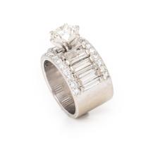 Diamond and White Gold Ring