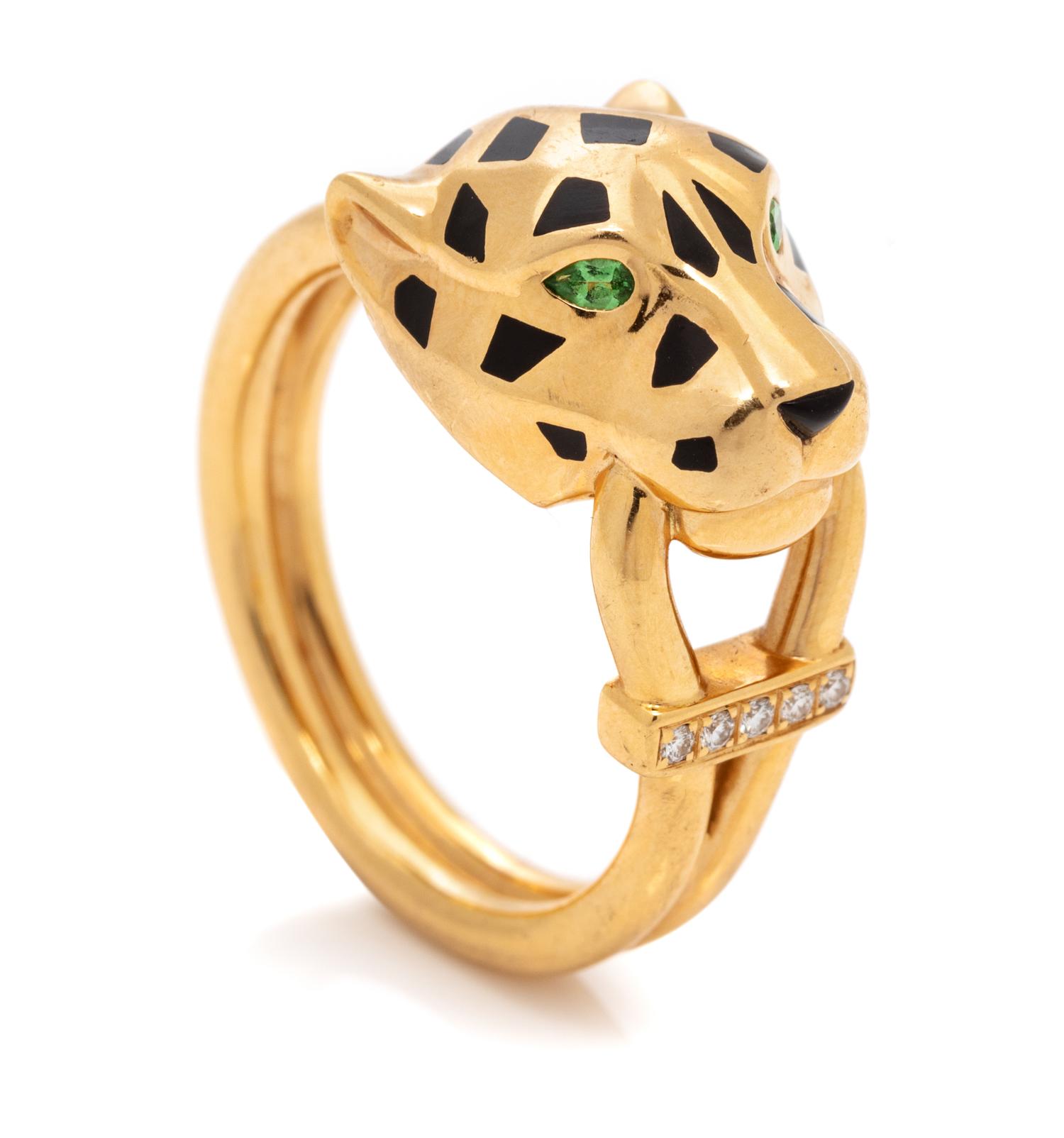CARTIER, YELLOW GOLD 'PANTHÈRE DE CARTIER' RING