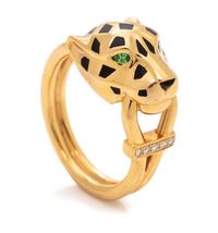 CARTIER, YELLOW GOLD 'PANTHÈRE DE CARTIER' RING