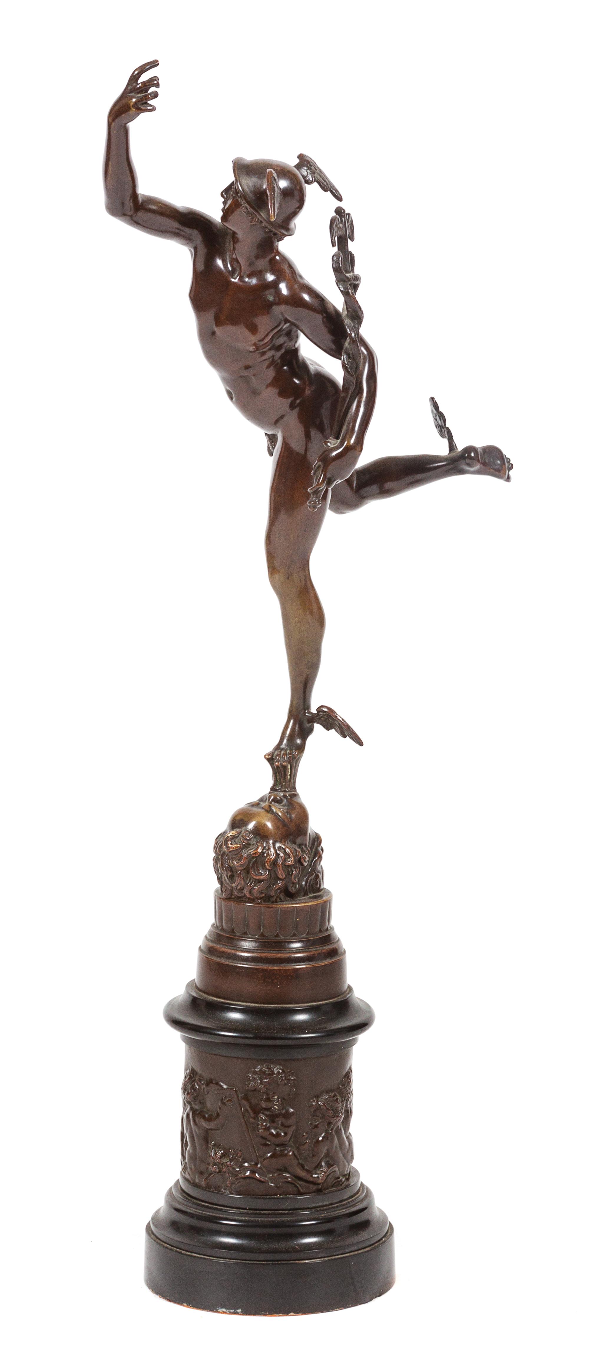 A Bronze Figure Height 27 1/2 inches. — AFTER GIAMBOLOGNA (Flemish, 1529-1608)