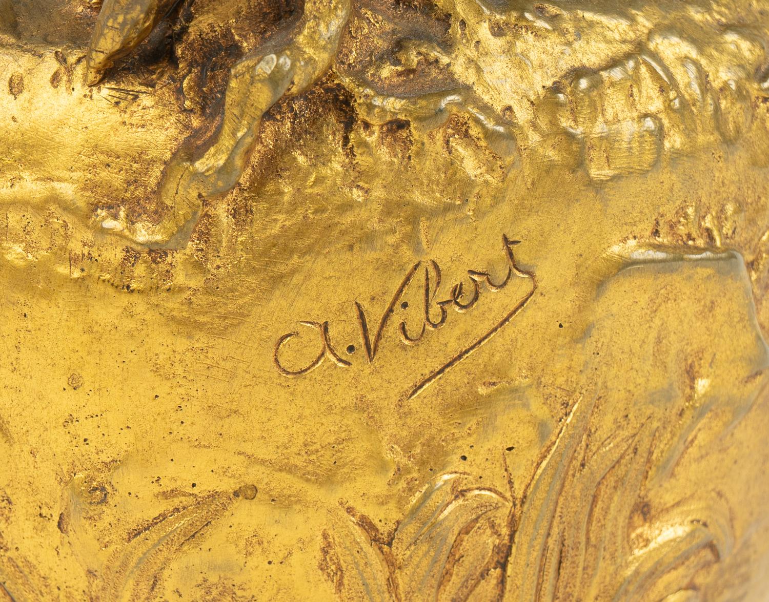 A French Gilt Bronze Pitcher by Alexandre Vibert — 19TH CENTURY