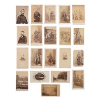 [Civil War] Group of 20 Carte de Visites of the 7th New York State Militia, incl. Marshall Lefferts.