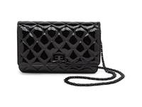 CHANEL, 2.55 PATENT WALLET-ON-CHAIN