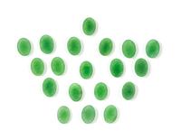 19 Chinese Apple Green Jadeite Cabochons