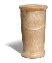 An Egyptian Alabaster Vase with the Cartouche of Thutmose III