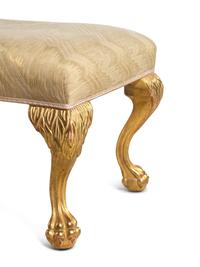 A Georgian Style Giltwood Stool