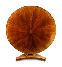 A Regency Style Inlaid Mahogany Tilt-Top Center Table — EARLY 20TH CENTURY
