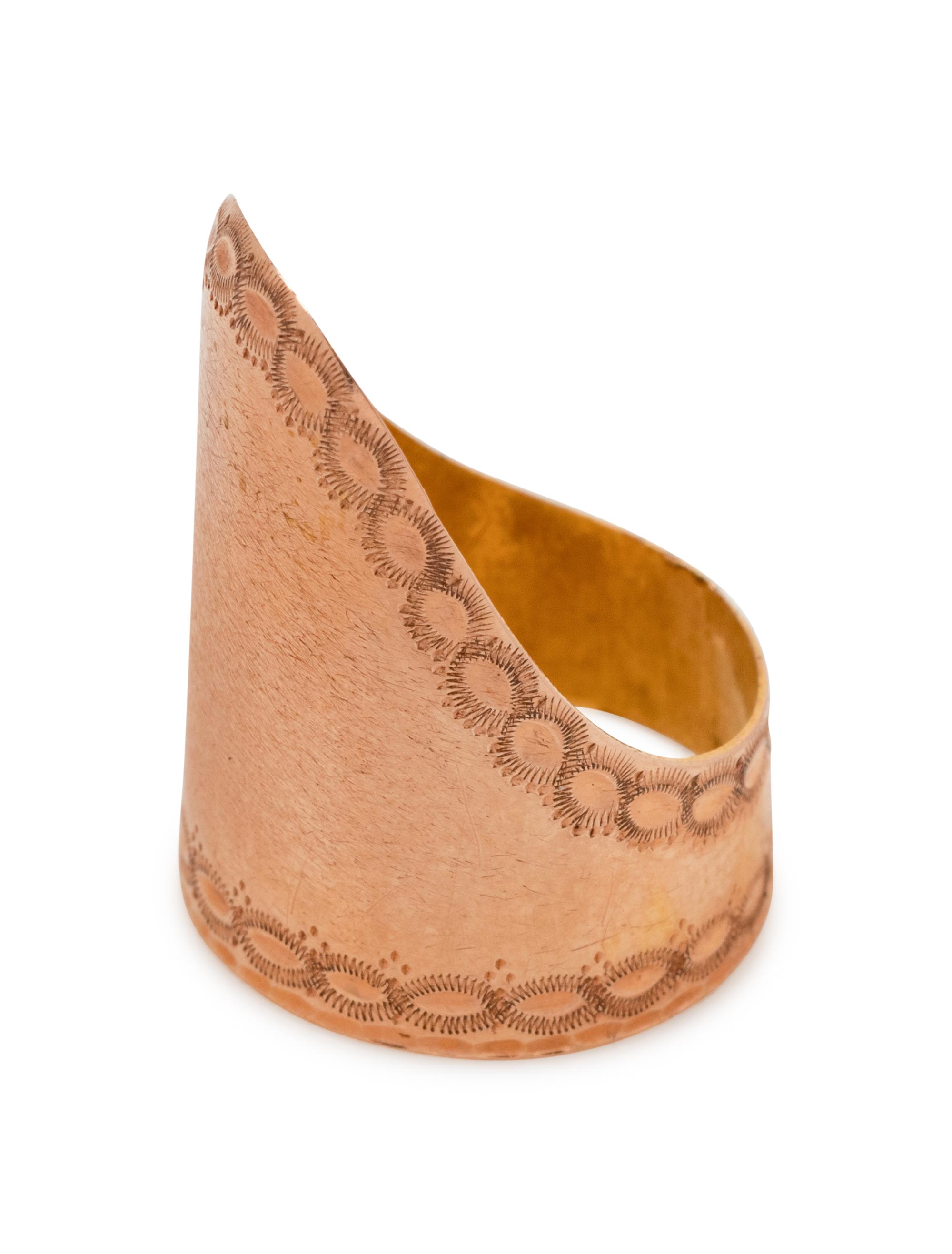 A Rose Gold Finger Guard