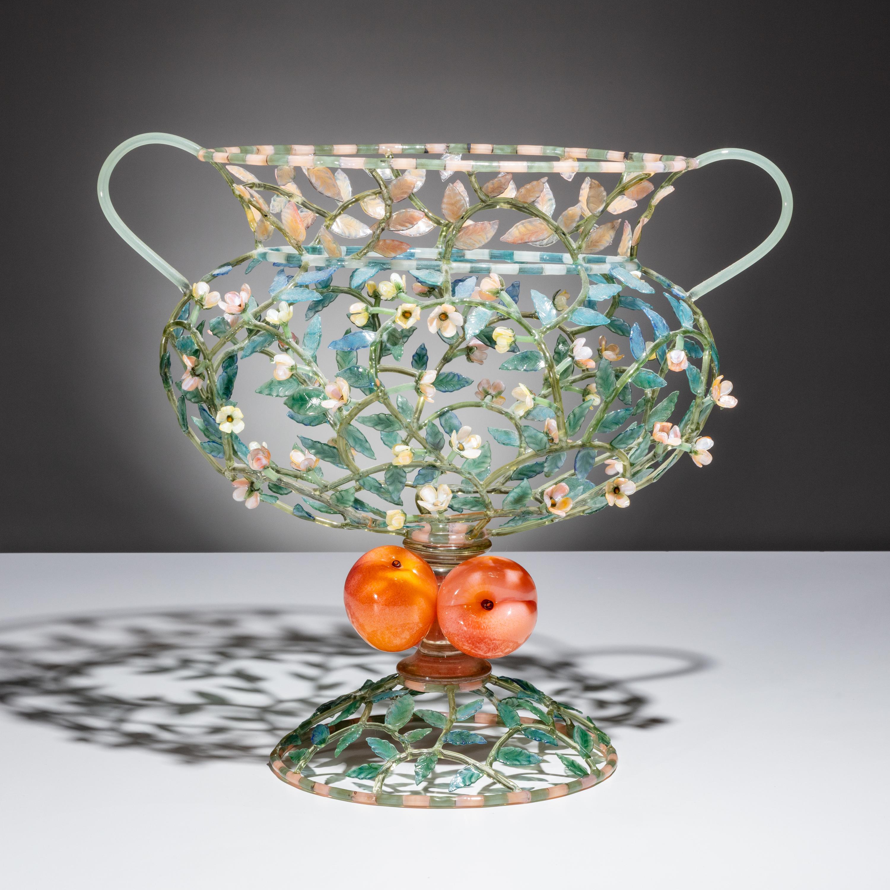 Kari Russell-Pool (American, b. 1967) — Peach Cluster Trophy from the Wish Bowl series