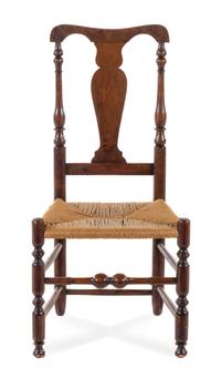 A Queen Anne Maple Side Chair