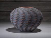 Corrugated Pottery Jar