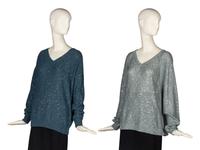 Two Brunello Cucinelli Embellished Sweaters
